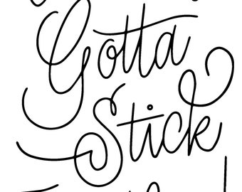Witches Gotta Stick Together SVG: Halloween Hand Lettered Clip Art (Digital Download)