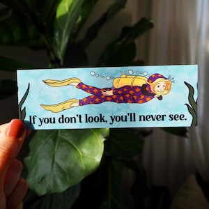 If You Don't Look You, You'll Never See Double Sided Bookmark, Magic School Bus Underwater, Classroom Gift, Teacher Appreciation Gift