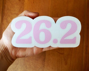 26.2 Marathon Decal - Custom Color Car Runner Gift
