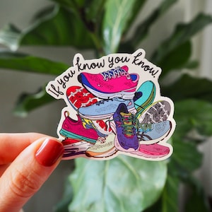 Running Shoe Pile Sticker, Only Runners Know, If You Know You Know Shoes Sticker, Runner Addict, Running Is Life, Running Shoe Fanatic