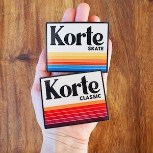 Korte Nordic Ski Vinyl Sticker for Cross Country Skiers | Skate & Classic Options for Car, Ski Box, Cross Country Skier Gift, Korteloppet