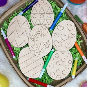 Kit da colorare per uova di Pasqua // Cesto di Pasqua Stuffer // Riempitivo cesto di Pasqua // Regalo di Pasqua