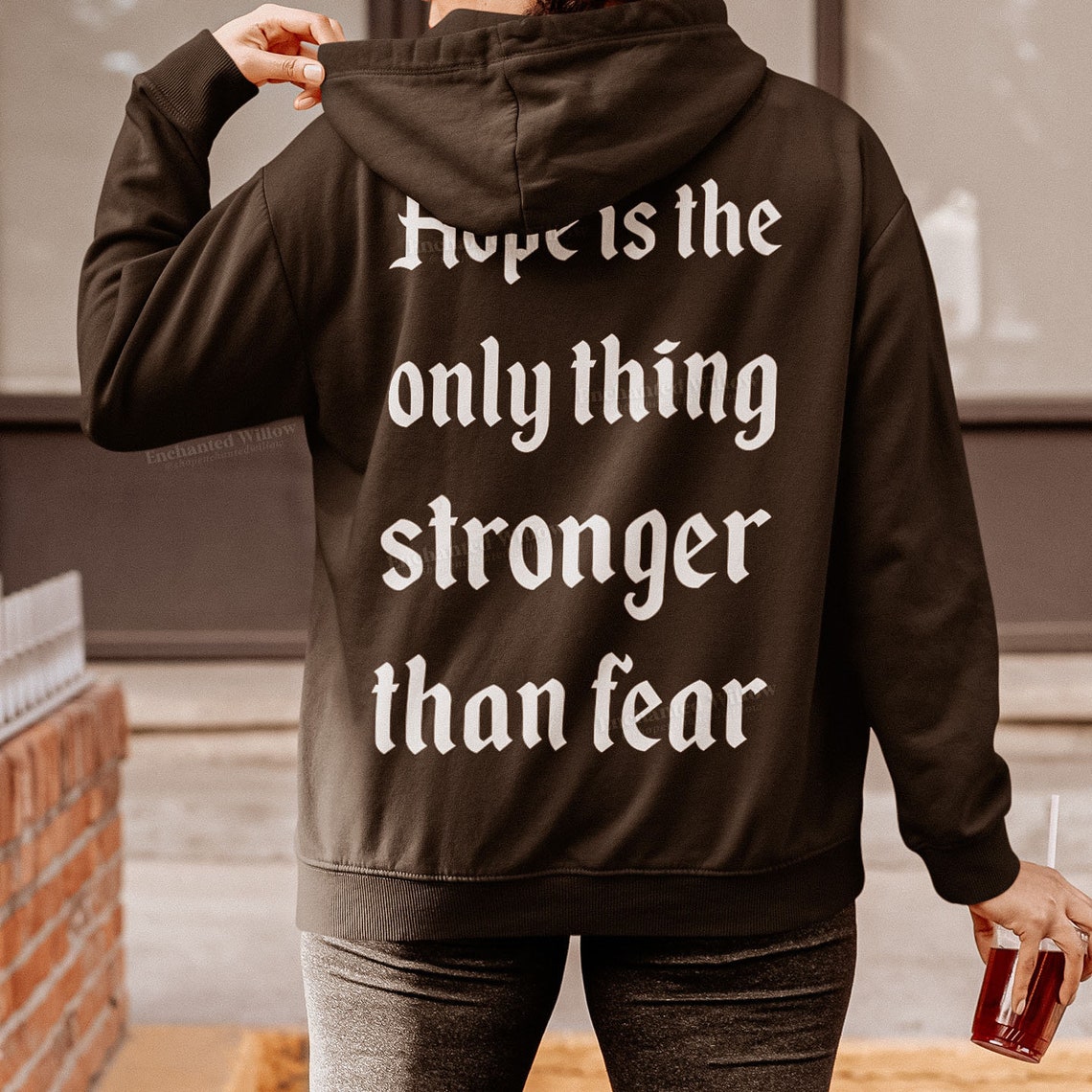Hope Over Fear Hoodie The Hunger Games Etsy