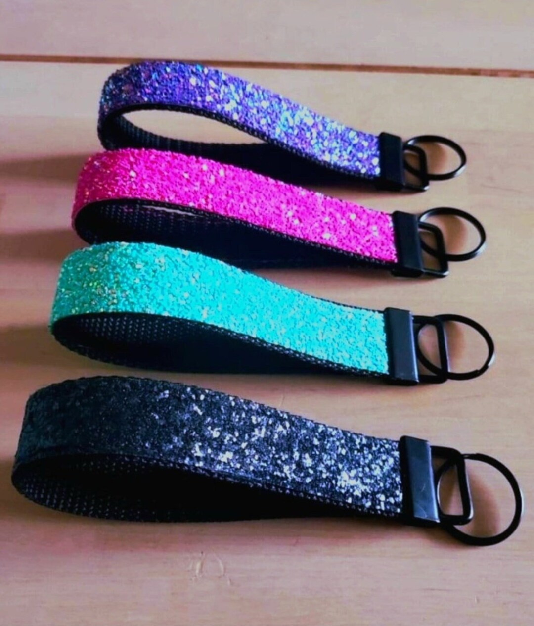 Glitter Wristlet Keychain / Glitter Key Accessories / Glitter Backpack