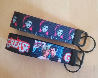 Classic Movies Wristlet Keychains / Edward Scissorhands Keychain / Grease Keychain / Edward Scissorhands Accessories / Grease  Accessories