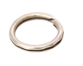 Antique 9ct Gold Faceted Split Ring