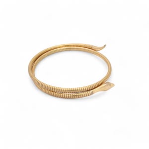 Antique 9ct Rolled Gold Snake Bangle
