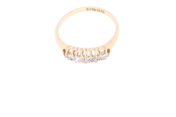 Antique Edwardian 18ct Gold Diamond Ring - image 3
