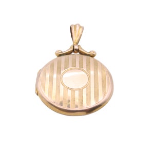 Antique Edwardian 9ct Gold Back & Front Locket