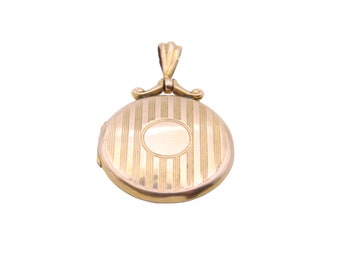 Antique Edwardian 9ct Gold Back & Front Locket