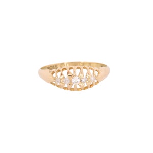 Antique 18ct Gold Diamond Ring - 1921