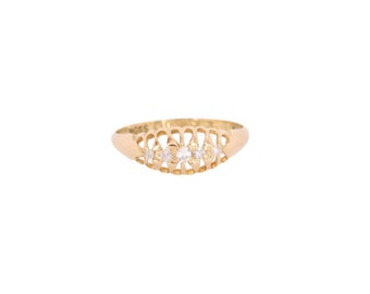 Antique 18ct Gold Diamond Ring - 1921