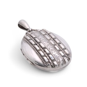 Antique Sterling Silver Decorative Locket