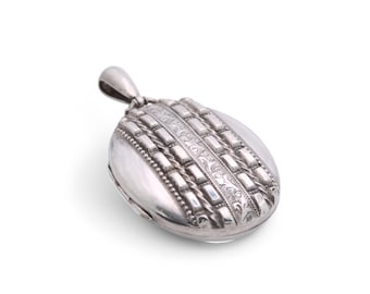 Antique Sterling Silver Decorative Locket