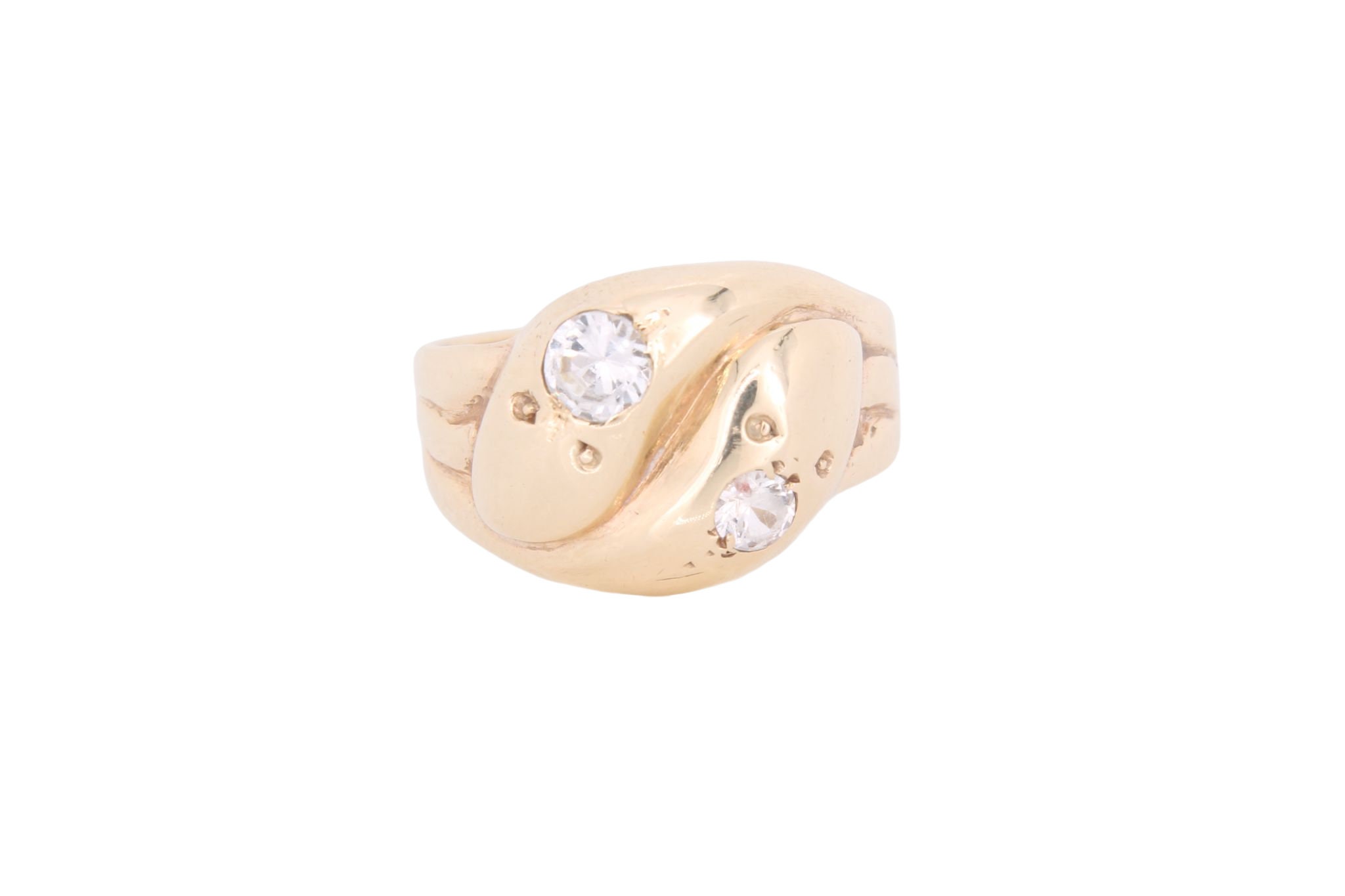 半額満載！スーパーSALE グランドセール！ Snake Double Gold 9ct Vintage Ring Etsy - アクセサリー