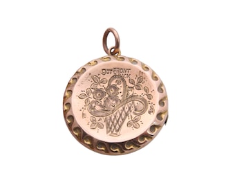 Antique 9ct Gold 'Bouquet Of Flowers' Locket