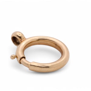 Antike 18 Karat Gold Großer Bolzenverschluss, 15 mm