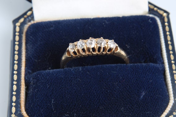 Antique Edwardian 18ct Gold Diamond Ring - image 4