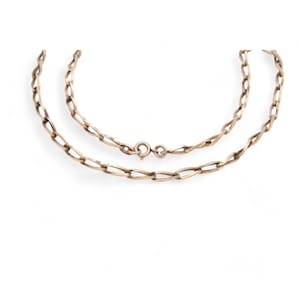 Vintage 9ct Gold On Sterling Silver Necklace, 18&quot;