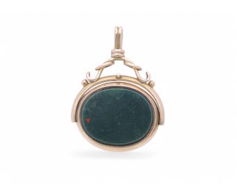 アンティーク スピナー 9カラット ゴールド ペンダント | ブラッド