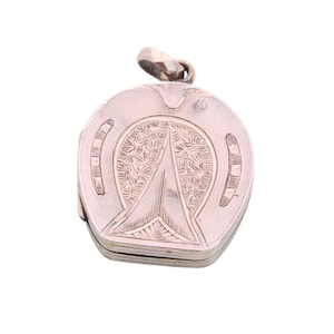 Antique 9ct Gold Lucky Horseshoe Locket
