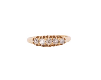 Antique Edwardian 18ct Gold Diamond Ring
