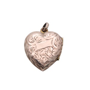Antique 9ct Gold Decorative Heart Locket