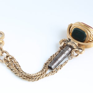 Antique Victorian 15ct Gold Swivel Watch Key