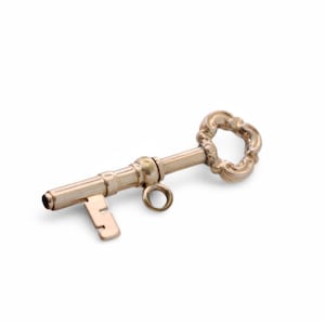 Antique 9ct Gold Propelling Watch Key Pendant