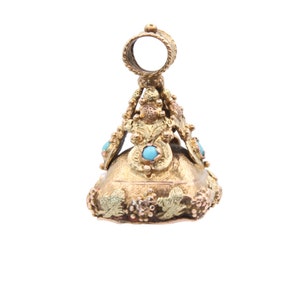Antique Georgian Regency Three Colour 15ct Gold Intaglio Seal Fob