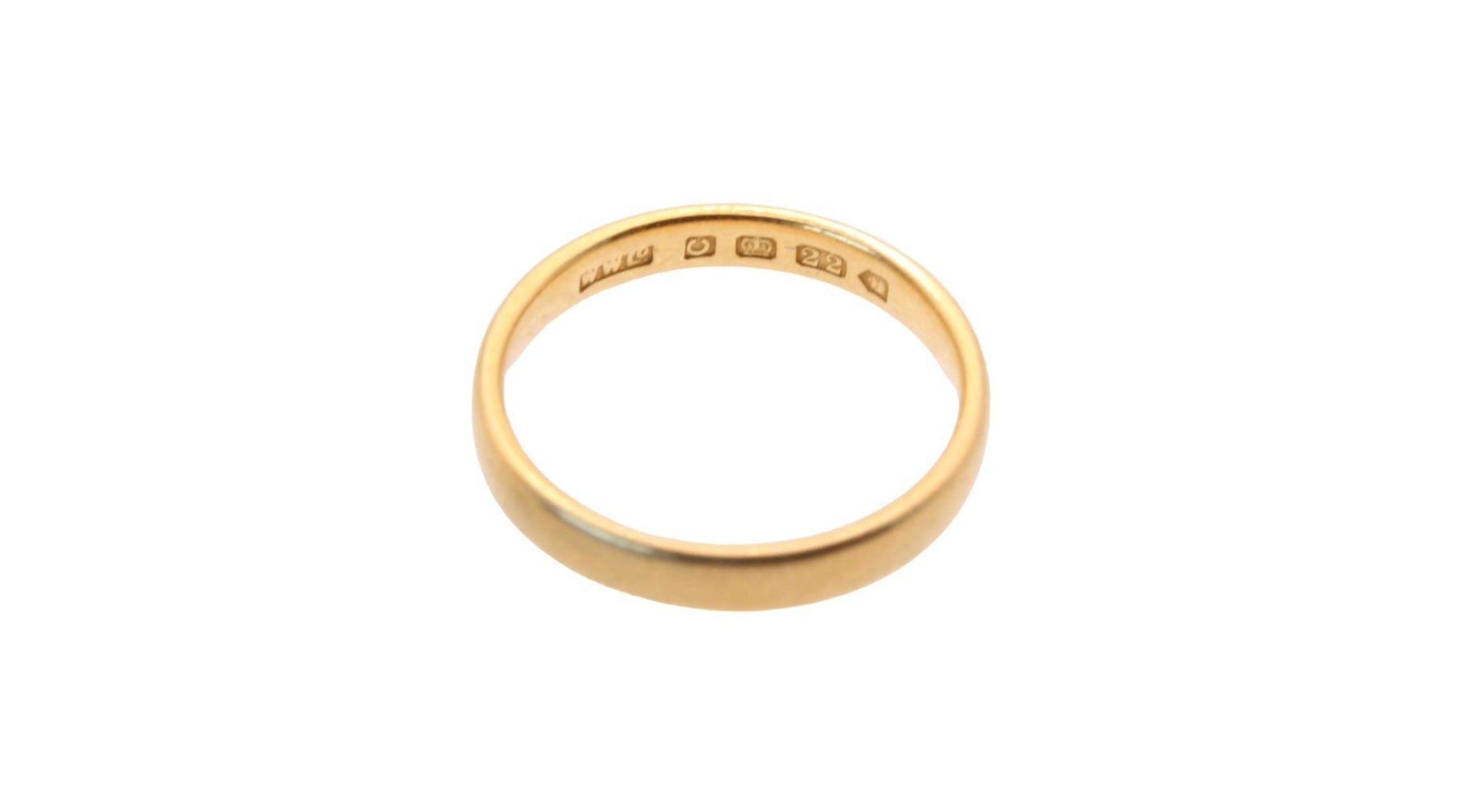 アンティーク 22カラット ゴールド 結婚指輪 3mm - 3.5g - Etsy 日本