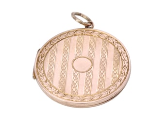 Antique Edwardian 9ct Gold Locket, Keepsake Pendant