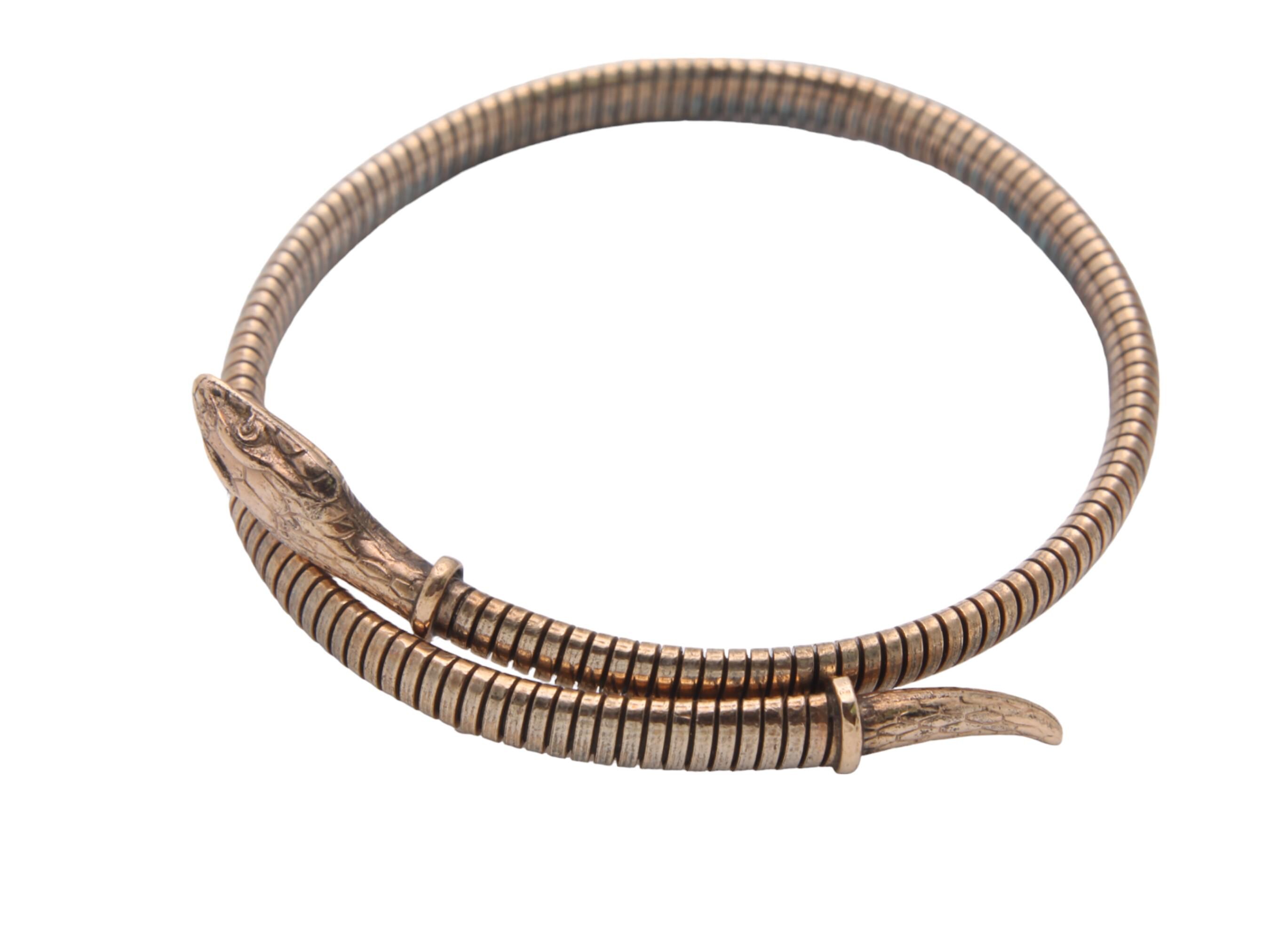 アンティーク ロールド ゴールド スネーク バングル - Etsy 日本