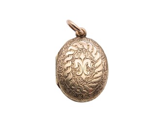 Antyczny wiktoriański medalion ze złota 9-karatowego z ok. 1870 r.