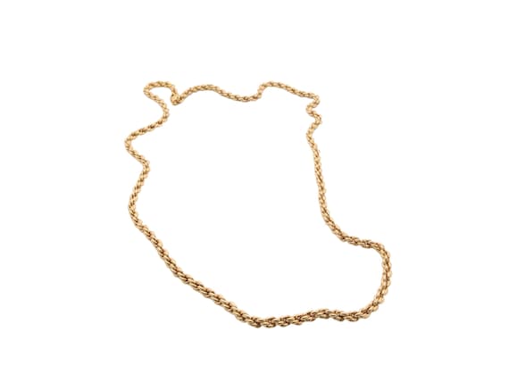 アクセサリー vintage Christian Dior gold-toned rope Vintage Christian Dior 18ct Gold Plated Rope Necklace - Etsy