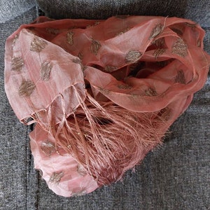 Beautiful silk scarf, oscar de la renta scarf, vintage scarf