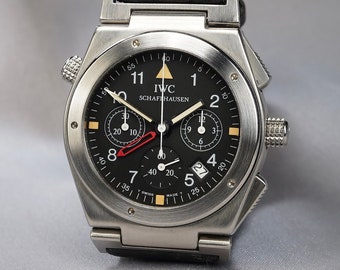 IWC Ingenieur Chronograph Alarm Ref. 3805 Original 1995 Steel Watch - Cal. 633