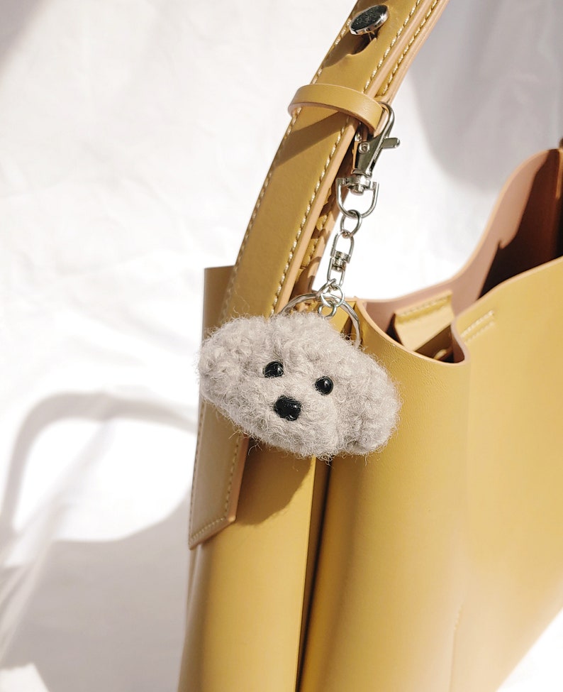 Poodle Keychain Needle Felted Dog Keyring Dog Breed Keyring Pet Portrait Pet Gift Pet Memorial Keyring