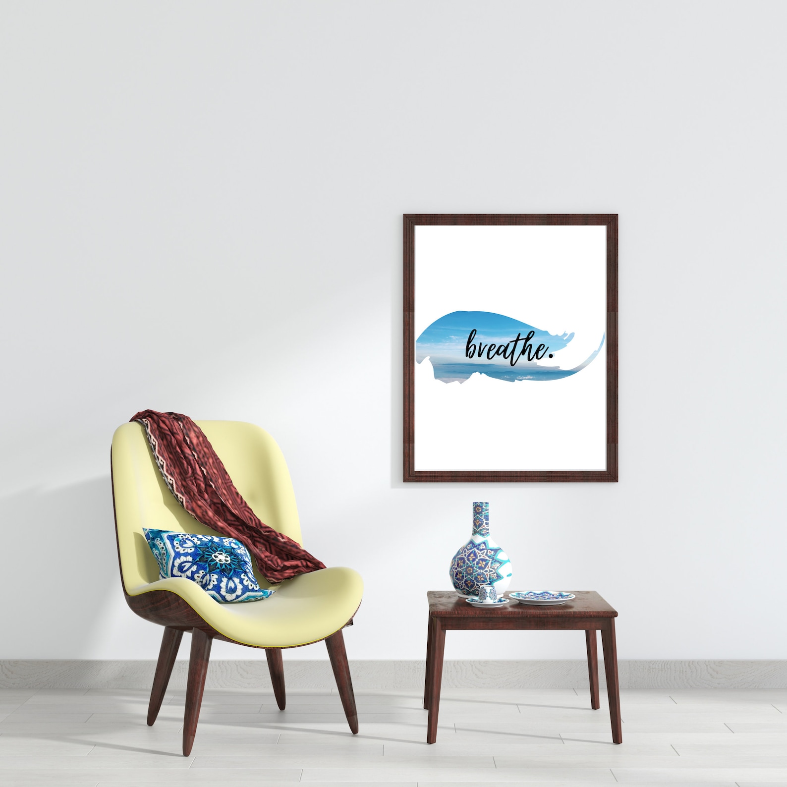 Printable Wall Art Breathe Wall Art Relaxing Gifts Breathe Etsy