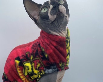 Gryffindor Haus - Katze Pullover mit lizenzierten Harry Potter Stoff gemacht
