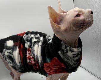 Weihnachtsschädel - Katze Pullover