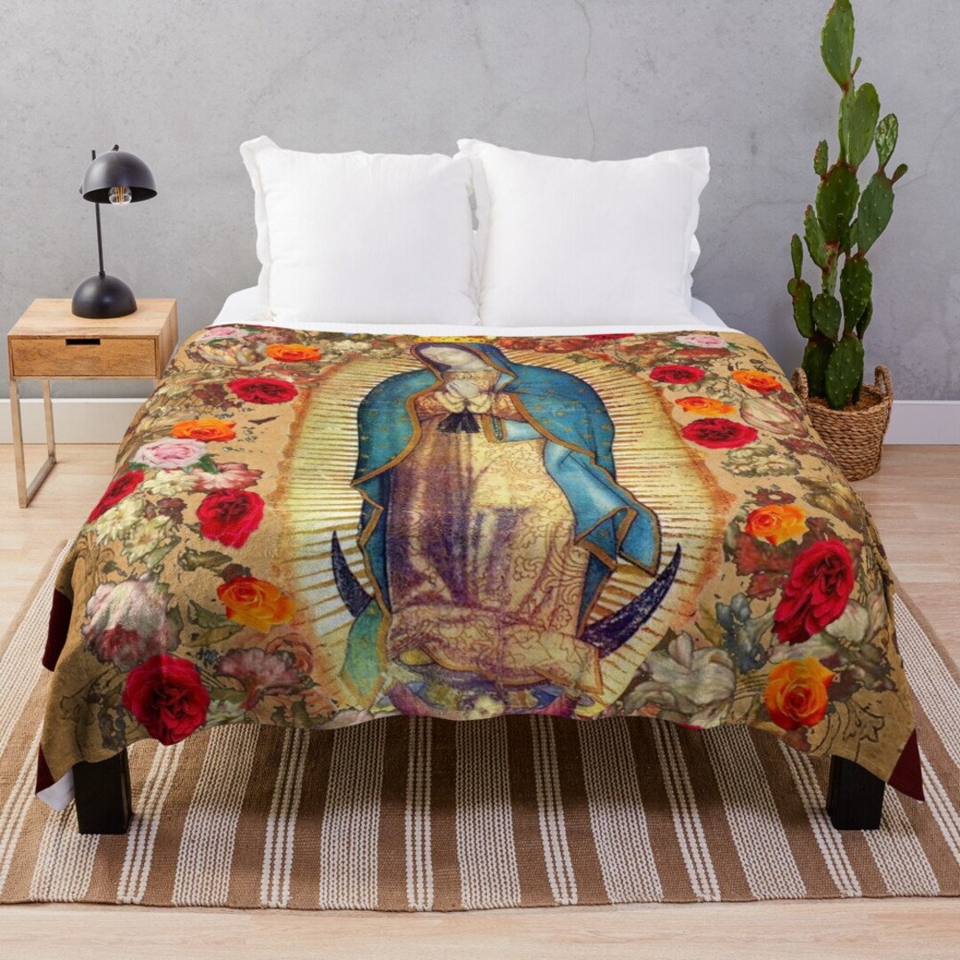 Our Lady of Guadalupe Blanket Etsy
