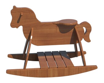 caballo balancin madera