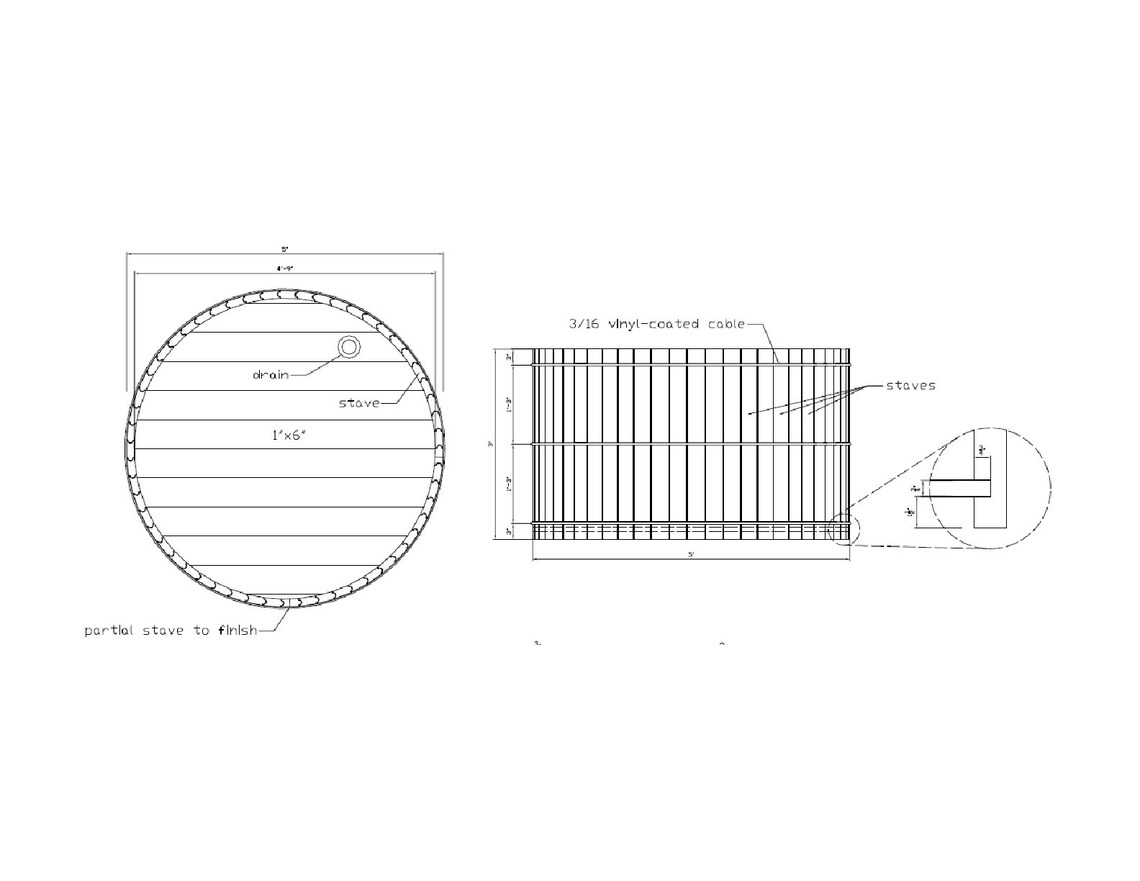 Cedar Wood Hot Tub Plans DIY Outdoor Spa Bath Jacuzzi Relax Etsy