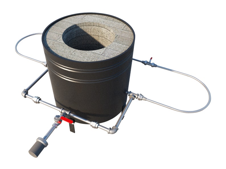 Gas Smelting Furnace Plans DIY Melt Scrap Gold Silver Etsy