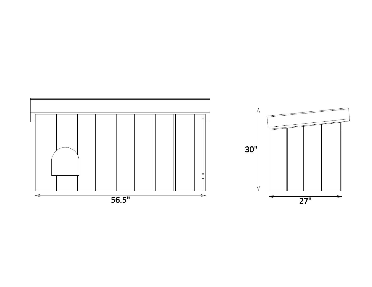 Medium sized Dog House Plans DIY Pet Puppy Outdoor Shelter Etsy