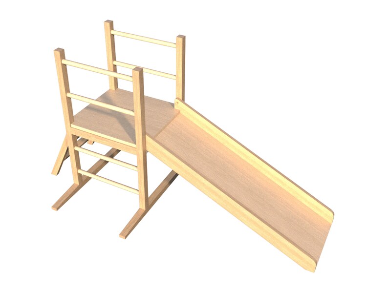 Kids Slide Plans DIY Toddler Backyard Playground Playset For Indoor Outdoor