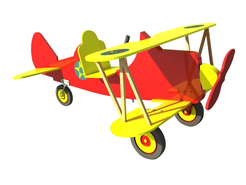 Pedal Car Biplane Plans DIY Kids Baby Ride On Air Plane Boy Etsy