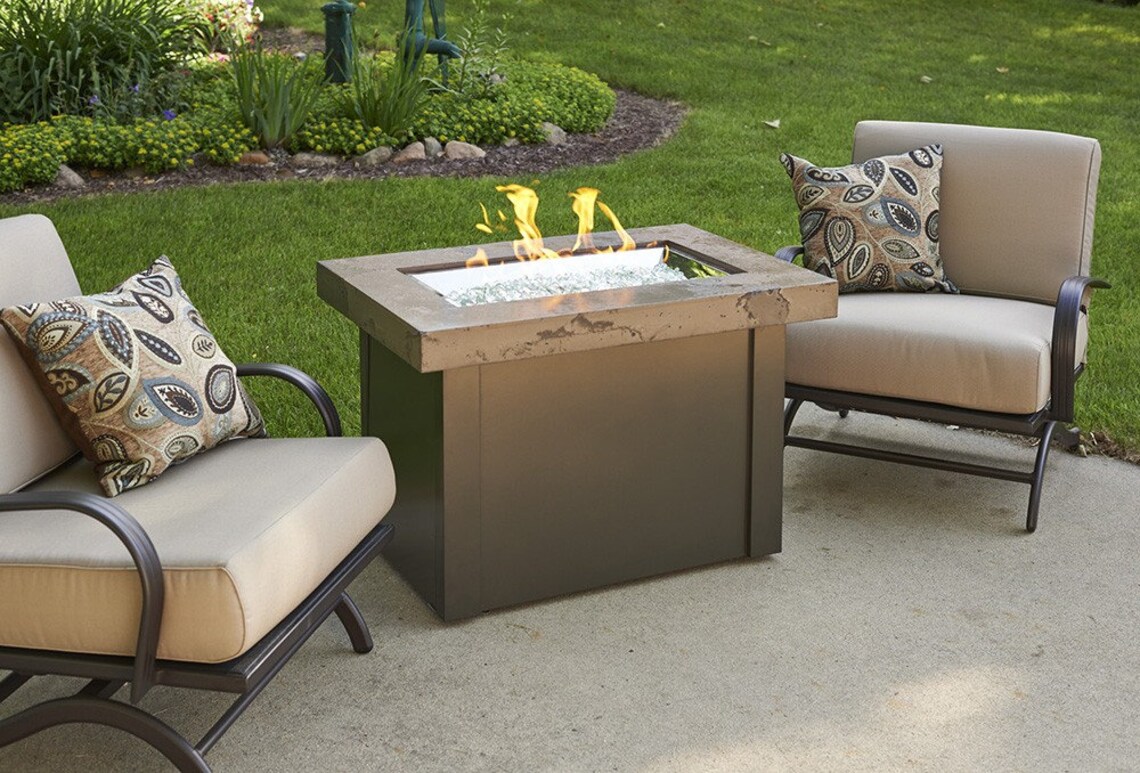 Fire Table Plans DIY Outdoor Backyard Patio Fireplace Heater Etsy