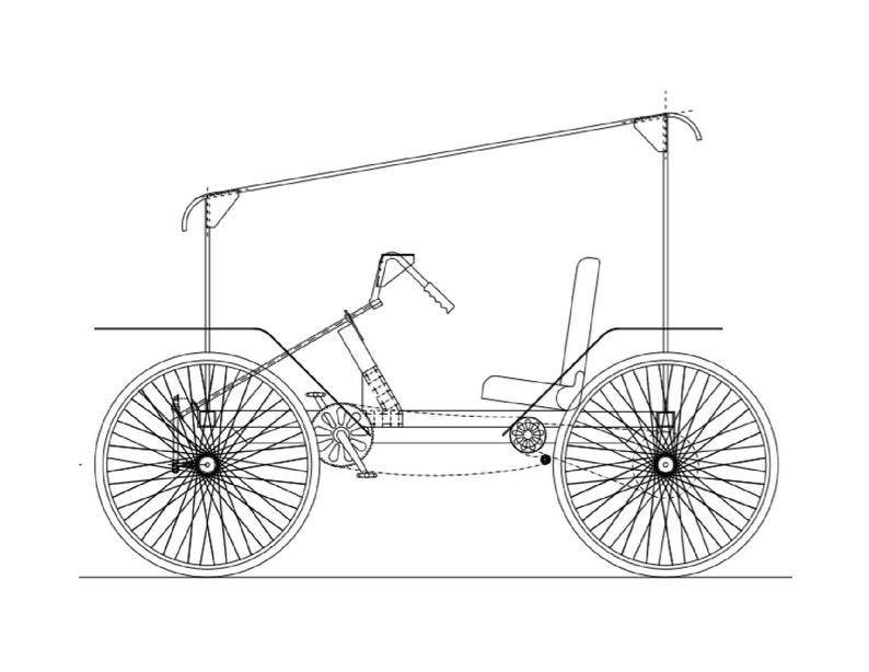 4 Wheel Bike Plans DIY Pedal Car Quad Cycle Rickshaw